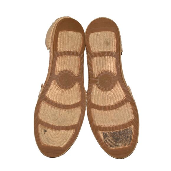 UGG $110 Sherpa Heel Striped D'orsay Espadrille Flats US Size 9 - Picture 6 of 6